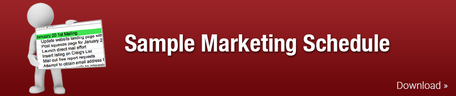 Sample Marketing Schedule